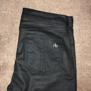 dark charcoal grey rag & bone skinny jeans/legging